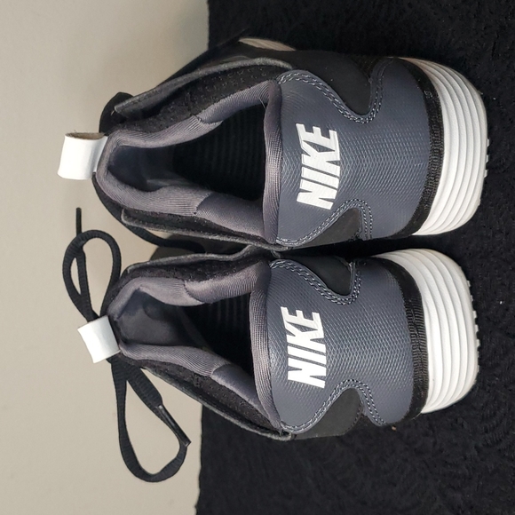 Nike mens size 7 solarsoft moccaaon black gray white 555301 001 excellent - Picture 4 of 4